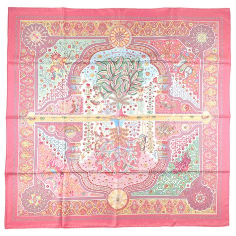 hermes aux portes du palais|HERMES Silk Aux Portes Du Palais Scarf 90 .